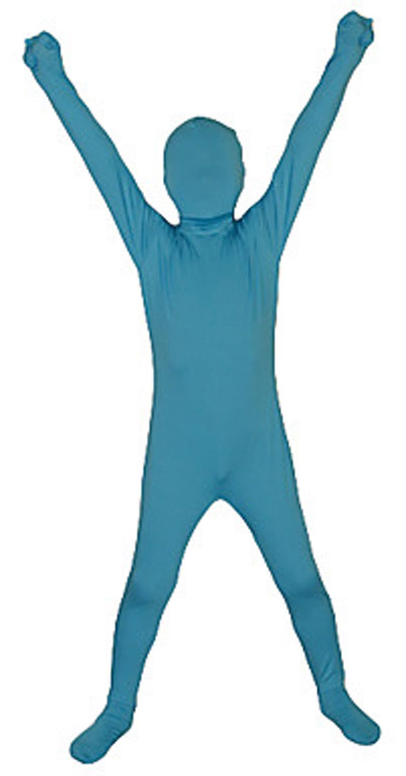 Seeksmile Kids Costume Full Body Zentai Suit (Large, Sky Blue) - Image 1